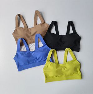 Soutien-gorge de sport pour femme haute intensité antichoc et séchage rapide Anti-UV respirant grande taille ensemble de yoga et de gymnastique avec doublure en Spandex - Product Image 2