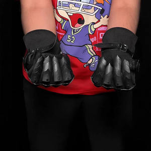 Black Wraith Gauntlets Gothic Horror Armor Gloves for Dark <b>Fantasy</b> Cosplay & Collectors - Product Image 4