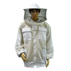 Chaqueta de apicultura, traje de poliéster Protector de seguridad, ropa de apiario transpirable impermeable duradera, cosecha de miel de talla grande - Product Image 1