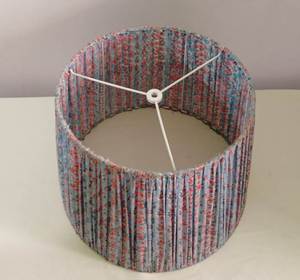 Vente directe d'usine abat-jour en tissu mélangé coton lin plissé lampes de table multicolores lustres pour usage intérieur halls - Product Image 5