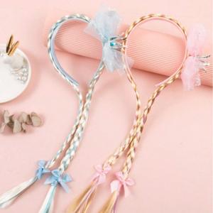 लड़कियों के लिए राजकुमारी जमे हुए विग हेयरबैंड लंबे ब्रेडेड विग हेडबैंड - Product Image 2