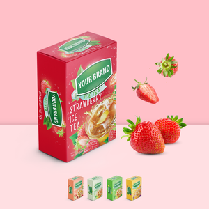 Vietnam Supplier Drink Mix Premix Green Tea Powder 12 18 Sticks Per Box Stick Packaging Cantaloupe Melon Melon Flavor - Product Image 3