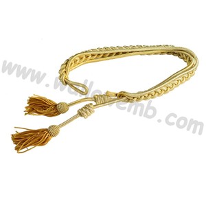 Borlas de lingotes de oro uniformes de suministro directo del fabricante de alta calidad borla de oro metálico francés - Product Image 5