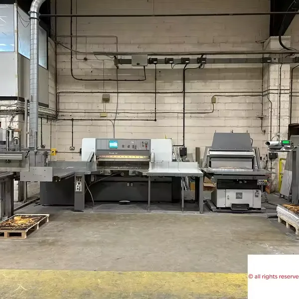 Machine de découpe de papier Polar 137 ED-complète avec tous les équipements de manutention