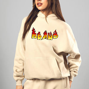 Mode Streetwear Conception Personnalisée Femmes Pull À Capuche En Gros Pull-over Hoodies pour Dames Meilleure Qualité À Capuche - Product Image 1