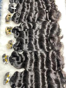 Vierge naturelle 100% cheveux humains vietnamiens bruts Double dessiné soyeux droit ruban dans les extensions vente chaude cheveux ondulés naturels - Product Image 2