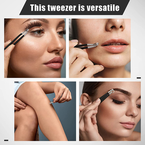 2 Pcs High Quality Stainless Steel <b>round</b> Head Nose <b>Hair</b> Tweezers Eyebrow <b>Clippers</b> for Trimming Nose <b>Hair</b> - Product Image 6