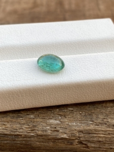Piedra de cabujón de forma ovalada de esmeralda de Zambia Natural de 8x6 MM con piedras preciosas sueltas de buena calidad de Color para hacer joyas de 1,21 quilates - Product Image 4