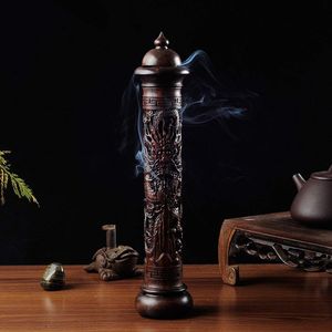Brûleur à bakhoor en bois décoratif adapté à la combustion d'encens décoratif, décoration intérieure, étagères, tables, accents - Product Image 3