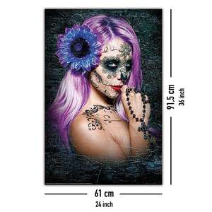 การออกแบบโปสเตอร์ "วันแห่งความตาย" สีม่วงของเดวิด เบนิโต - Product Image 3