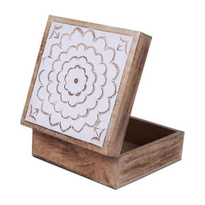 High Premium Quality Hand Carved Vintage Style Wooden Jewellery Box-for Glasses and Necklaces Premium Keepsake <b>Accessories</b> - Product Image 1