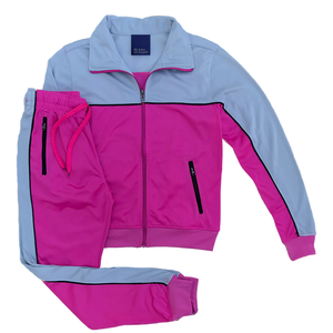 Vente chaude femmes survêtement Slim Fit femmes survêtement Pakistan fait Logo dans la meilleure vente qualité 2 pièces ensemble femmes survêtements - Product Image 6