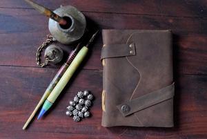 Fatto a mano in vera pelle A6 A5 A4 Journal riutilizzabile con copertina rigida da latte Notebook con carta bianca <span class=keywords><strong>albero</strong></span> della vita per gli uomini e le donne - Product Image 6