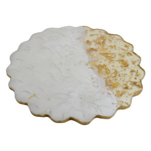 Dessous de verre ronds en marbre blanc faits à la main pour boissons, décoration de table, pierre, sous-verres - Product Image 5