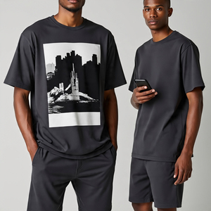 Tallas grandes Impreso Twin Sets Hombres Deportes Jogging Sublimación Twin Sets Hombres Oversize Camisetas y Shorts Conjuntos Hombres - Product Image 1