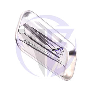 ถาดเครื่องมือทางการแพทย์ถาดสแตนเลสก้นแบน22/12ซม. ถาดผ่าตัดทนทานสำหรับโรงพยาบาลและคลินิกขายส่ง - Product Image 5