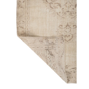 Tapis Vintage Vert en Laine Noué à la Main, Motif Médaillon Abstrait pour Salon, Couloir, Formes Rectangulaires et en Puzzle Pae-6480(Fr) - Product Image 5