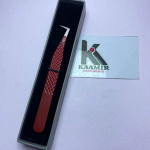 Pinzas de Pestañas Profesionales de Acero Inoxidable de Alta Precisión en Forma de L, Función Antimagnética, Mega Volumen, Aplicación de Pestañas Premium - Product Image 2