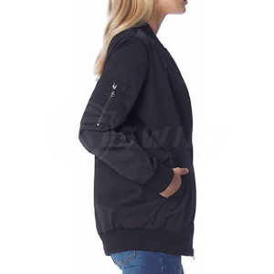 Blouson d'aviateur en nylon de haute qualité pour femmes OEM coupe ajustée léger respirant imperméable vêtements de vol d'hiver tricoté en peau de mouton - Product Image 3