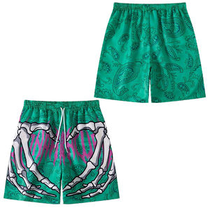 <b>Men's</b> Active Wear <b>Shorts</b> with <b>5</b> <b>Inch</b> <b>Inseam</b> Comfort Elastic Waistband All Print Drawstring Sublimation Streetwear <b>5</b> <b>Inch</b> <b>Inseam</b> - Product Image 1