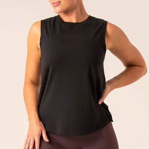 Logo personnalisé 2025 été décontracté course femmes débardeurs couleur unie respirant léger maillot Service OEM - Product Image 3