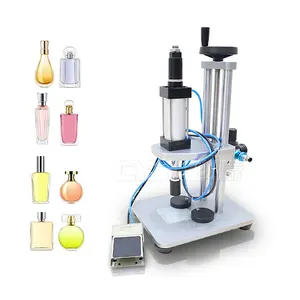 Máquina de friso para garrafas de perfume CYJX, pulverizador de aerossol, equipamento de pressão, máquina de enchimento de sabão e detergente