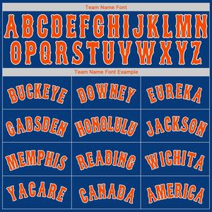 Camiseta de béisbol auténtica naranja-blanca real personalizada - Product Image 5