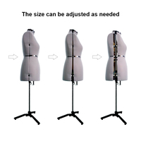 Mannequin de Couture Ajustable pour Femme avec Housse en Tissu – Idéal pour la Confection et l'Exposition