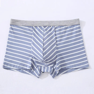 Calzoncillos Cómodos para Hombre con Logotipo Personalizado a Rayas, Al Por Mayor OEM, Nueva Moda, Algodón Premium Transpirable, Fabricante Líder de Ropa Interior Masculina - Product Image 4