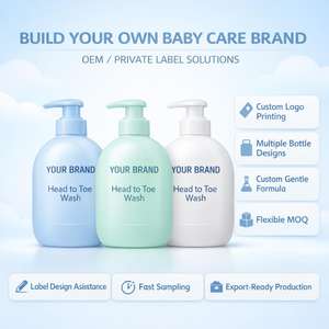 Gel de Baño de Marca Privada para Bebés, Fabricante OEM, Limpiador Suave para Cabello y Cuerpo, Fórmula Sin Lágrimas, Cuidado Diario Infantil - Product Image 3