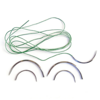 Sutures en acide polyglycolique résorbables à haute résistance, instruments chirurgicaux stériles, usage vétérinaire pour chiens, certifiées CE ISO13485