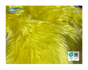 ผ้าขนยาวถักนิตติ้งอะคริลิก 100% ขนาด 30/35 มม. สีเหลืองอ่อน น้ำหนักปานกลาง สำหรับเสื้อโค้ท แจ็คเก็ต และเสื้อผ้า - Product Image 6