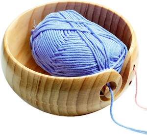 Bol de fil en bois fabriqué à la main pour la couture organisateur de stockage de boule de fil à tricoter - Product Image 3