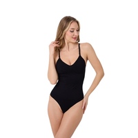Culotte gainante string sans coutures, respirante, écologique, antibactérienne, à maintien moyen, lavable en machine, grande taille