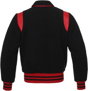 Veste varsity pour homme grande taille, nouveau style, 100% laine, toile d'hiver avec bandes en cuir de vache sur les épaules, coupe-vent, haute qualité - Product Image 6