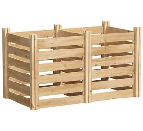 Contenedor de Compostaje Interior de Madera de Caucho Sólido (para Encimera) - Product Image 2