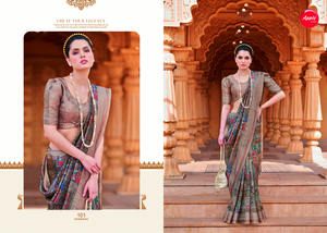 Saree exquis en soie de bambou Pratiksha Saree indien traditionnel fabriqué à la main pour les mariages, les festivals et les occasions spéciales - Product Image 6