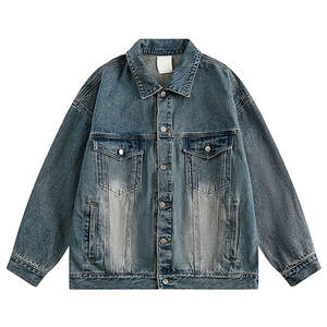 Chaquetas de hombre de MATERIAL PERSONALIZADO, ropa informal de alta calidad, hip hop, moda, color Denim, transpirable, chaqueta de estilo callejero para hombre - Product Image 2