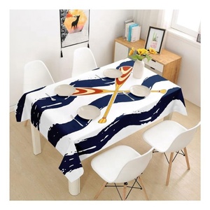 Organic Cotton Table Cloth Sets Manufacturer Daisy Floral Printed <b>Edge</b> Bind High Quality Bulk OEM Private Label - Product Image 2
