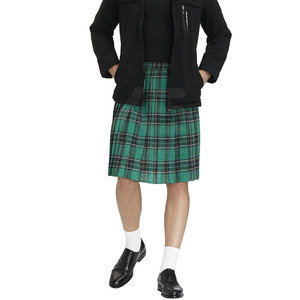 KATBROS INDUSTRY Nouvelle Conception Taille Plus Kilt Homme Respirant Couleur Unie Motif Tartan Modèle KI-TK-9015 - Product Image 4