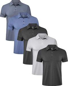 T-shirt polo en coton pour homme, manches courtes, coupe ajustée avec boutons, haute qualité, modèle Tactus Industries TI-09 - Product Image 1