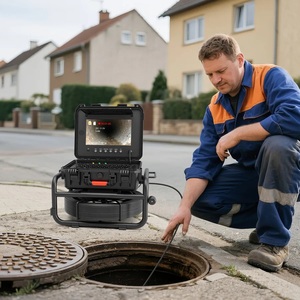 Drain <b>Camera</b> Harder Cable with 512Hz Sonde & Meter Counter - Product Image 3