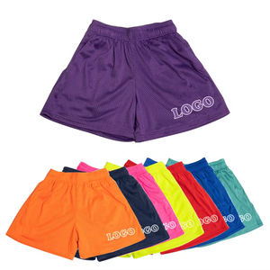 ODM Double <b>Layer</b> Sublimation Plain Polyester Solid Casual Street Wear 5 Inch Inseam Plus Size Gym Custom Mesh Men's Shorts - Product Image 3