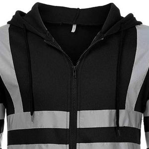 100% poliéster Multi bolsillo Zip seguridad alta reflectante ropa de seguridad para hombres seguridad y chaquetas - Product Image 4