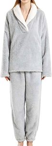 Ropa de dormir para mujer Super suave cómodo verano refrigeración manga corta pijama cintura elástica transpirable sólido para invierno - Product Image 4