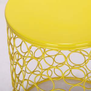 Table basse en métal faite à la main, finition élégante et durable pour cafés hôtels bureaux et intérieurs de maison - Product Image 5