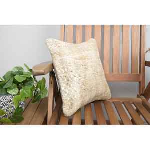 หมอนขนสัตว์ถักสีเบจ14x14หรูหราทอลายวินเทจและนุ่มออกแบบเรียบง่ายพกพาได้สำหรับเครื่องนอนสำหรับคริสต์มาส - Product Image 2