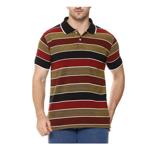 Polos de hombre de proveedor directo de fábrica Polos de hombre casuales de algodón 100% en rojo para ropa de verano y ropa de calle - Product Image 1