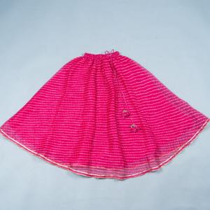 Niños indios hechos a mano Rosa Lehenga Choli Chaniya Choli para niñas vestido étnico, vestido tradicional niña vestidos Duppta conjunto Ghagra - Product Image 3