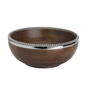 Bol de vaisselle de style moderne Bol en bois avec fleur parfaite pour servir de délicieuses pâtes et dessert - Product Image 4